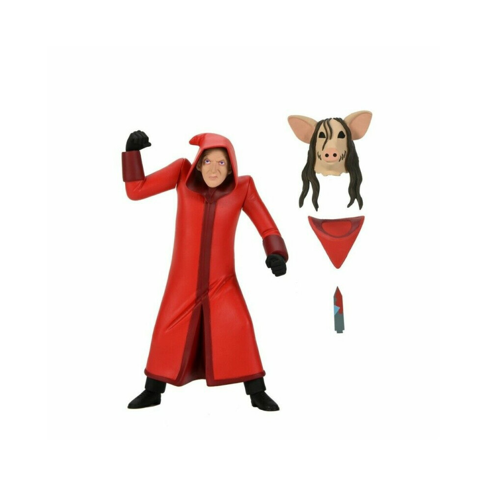 Saw Jigsaw Killer (Red Robe Version) Toony Terrors 6 Inch Scale Action Figure