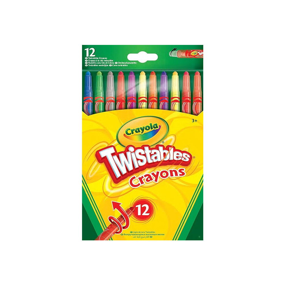 Crayola Twistables Colouring Crayons, Multicolor, 12 Count (Pack Of 1) Not,Specified