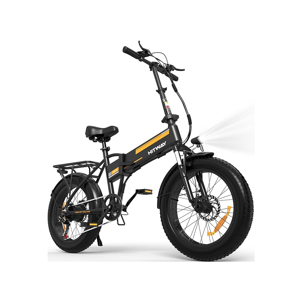 HITWAY BK10 E-Bike Adults 20" Fat Tire 250W Motor Long Range Mountain