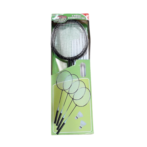4 Player Badminton Set Fun Outdoor Game