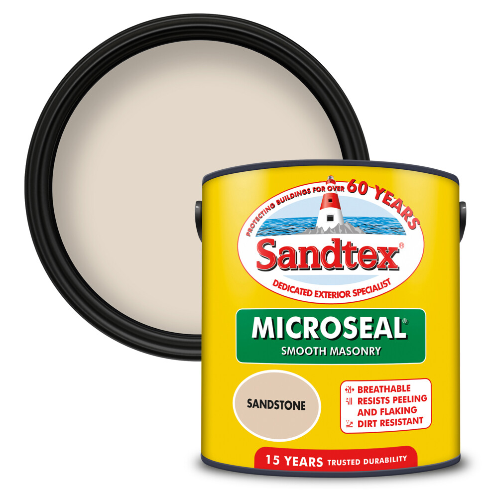 Sandtex Microseal Smooth Masonry 2.5L Sandstone