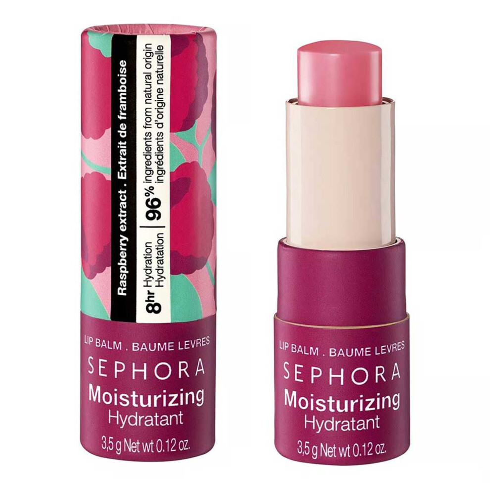 SEPHORA COLLECTION Moisturizing Lip Balm 8 Hours Hydration Raspberry