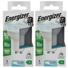 Energizer A Rated LED Elite GU10 360lm 2W 6500K (Daylight) Pack of 2