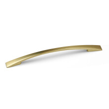 (160mm Handle) Brushed Brass Slim Bow Handles 128mm 160mm