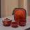 Red Money Cat Teapot Set - Two Cups - Travel Pack 1