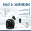 (Black) Mini Tws Wireless Headset invisible headphones 7