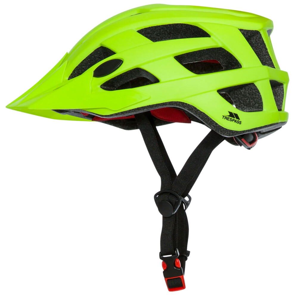 (L, Hi Visibility Yellow) Trespass Adults Zrpokit Cycle Helmet