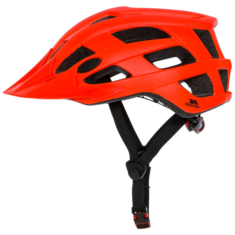 (L, Neon Red) Trespass Adults Zrpokit Cycle Helmet