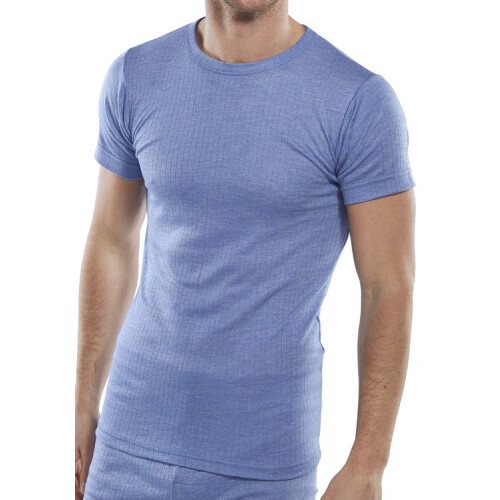 BEESWIFT THEMAL VEST SHORT SLEEVE BLUE XL