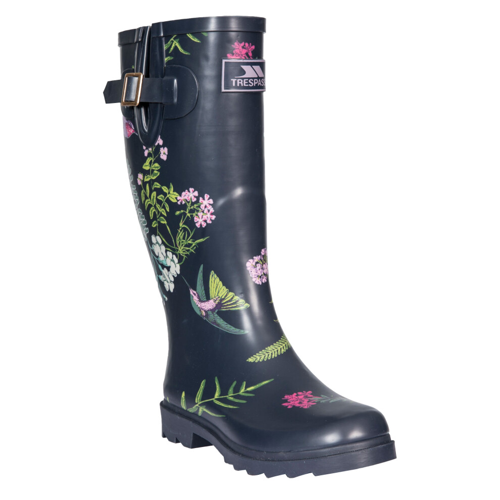 Women's Trespass Womens/Ladies Elena Wellington Boots - Humming Bird Print - Size: 5