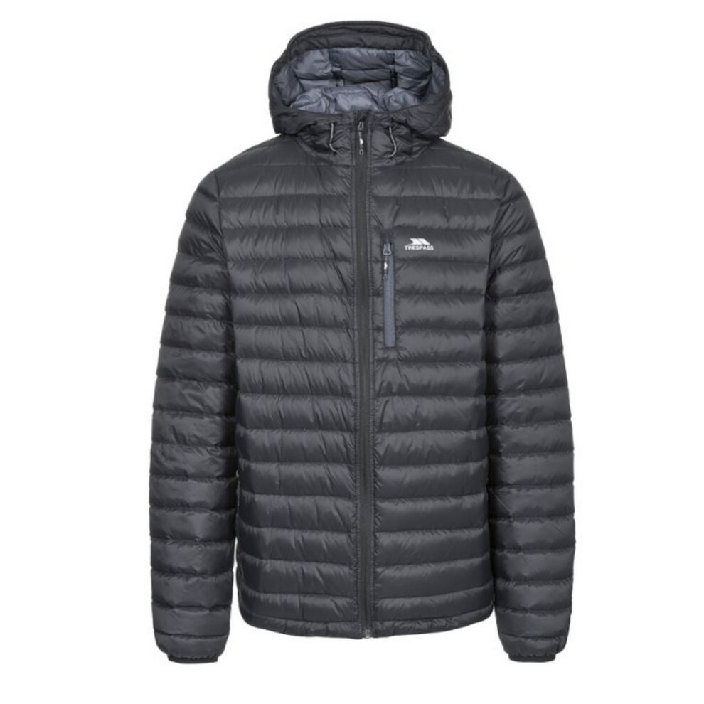 (S, Burgundy/Dark Grey) Trespass Mens Digby Down Jacket