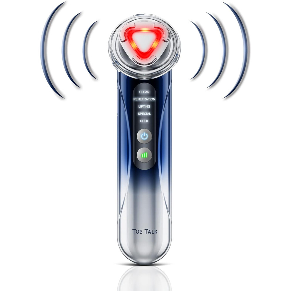 Chronus Light Radio Frequency Facial Machine - Home Use Anti-Aging Skin Tightening Rejuvenation Skin Care Device, Therapy For Wrinkles Lifting High