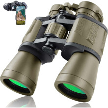 Jumelles militaires 20x50 pour adultes avec adaptateur pour smartphone, jumelles tactiques compactes et étanches pour l'observation des oiseaux