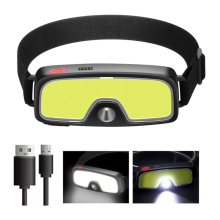 Headlamp Rechargeable USB C Waterproof High Lumen for Fishing Camping Head Lamp to Wear LED Headlamp Work Light Three Gears Headlights(Black)