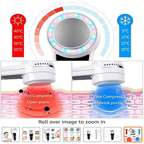 Lifting du visage portable chaud froid instrument de beauté photon 2