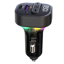 Transmetteur FM sans fil, adaptateur MP3 pour voiture, récepteur audio stéréo, chargeur 30 W, adaptateur d'appel manuel