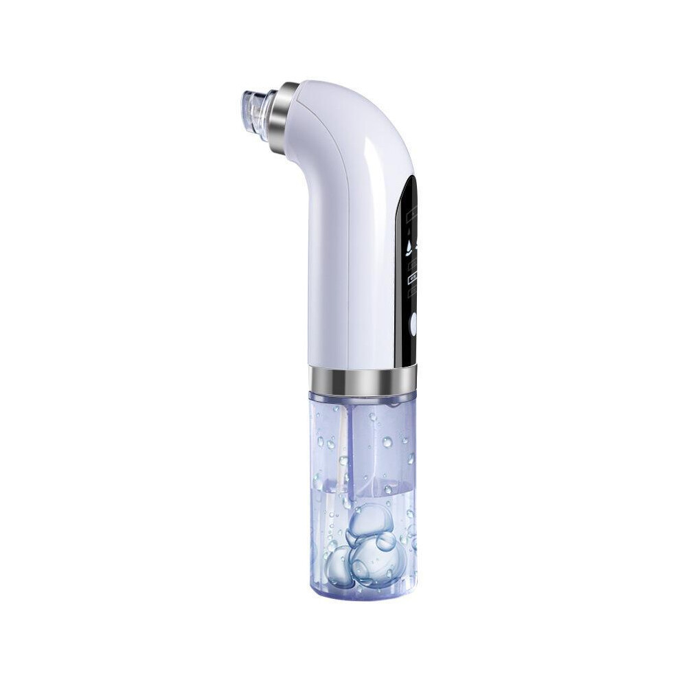Chronus White Super Micro Bubble Beauty Instrument,Blackhead Remover With 6 Suction Heads Replaceable,Strong Suction Comedone Extractor Tool