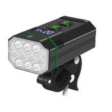 Bicycle Headlights Night Riding Strong Light Flashlight USB Charging Outdoor Mountain Bike Riding Accessories(Black)