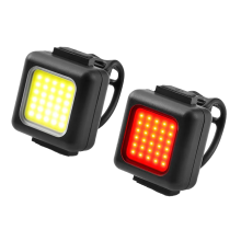 Bike Lights [3+3 Modes & USB Rechargeable] Ultra Bright LED Bike Lights for Night Riding Front and Rear Flashlight, Waterproof, Easy to Install(Black)