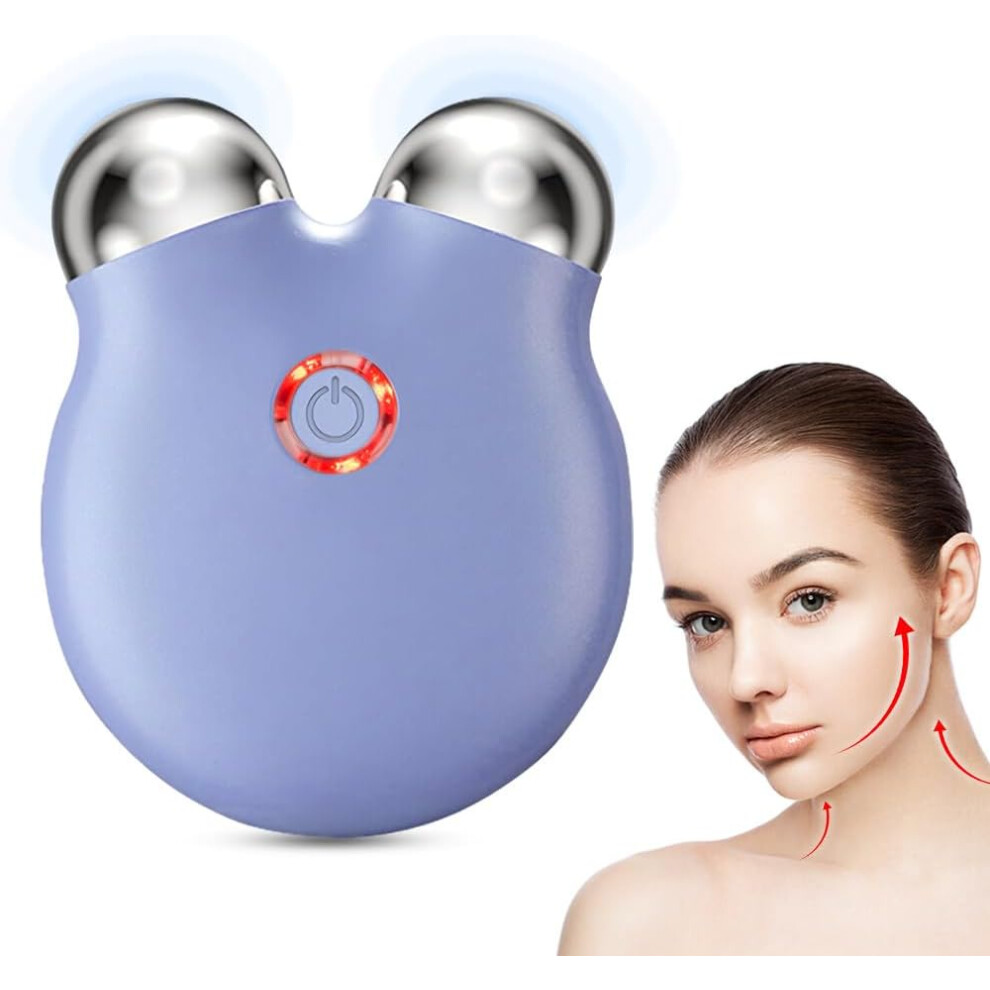 Chronus Microcurrent Facial Device, Microcurrent Face Device Roller, Microsculpt Device For Face, Facial Massager, Mini Face Lift Device, Double Chin