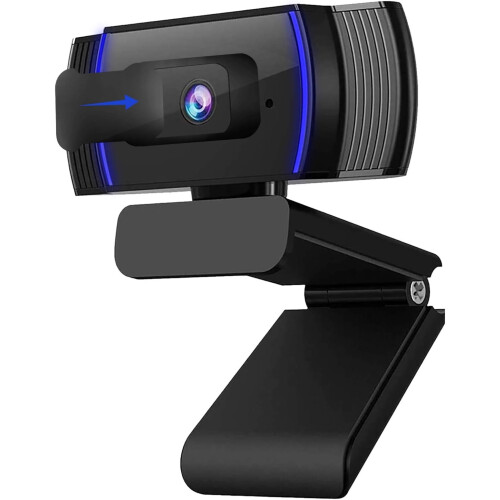 Webcam com Microfone para Desktop Autofoco Webcam para Portátil Câmera para Computador Webcam Usb Hd 1080P Compatível com