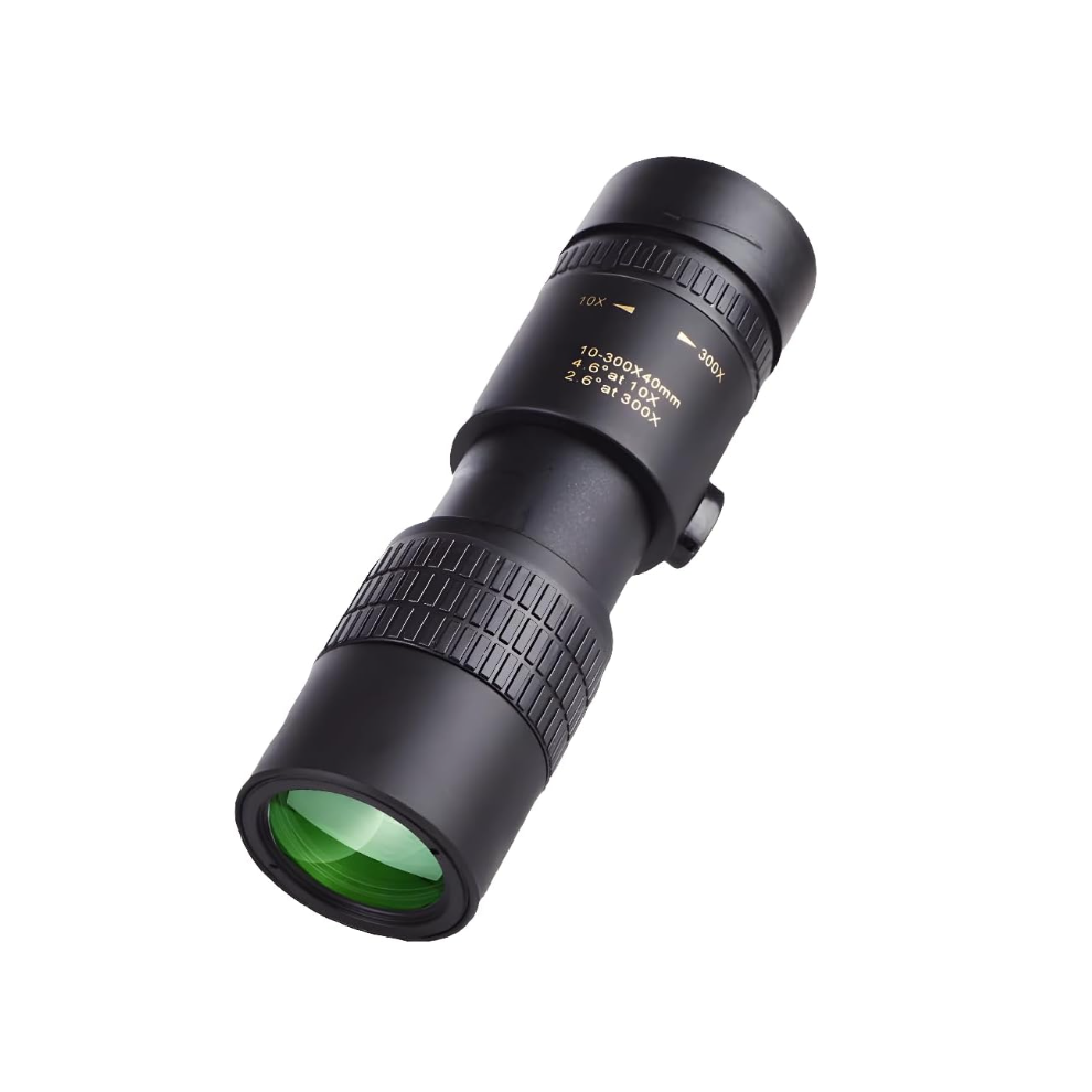 Chronus High Definition Handheld Outdoor Telescope 10-30040 Zoom Monocular for Concerts and Bird Watching(Black)