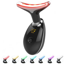 7-in-1 Duplex Skin Care Tool, Face Neck Massager for Skin Care Routine at Home, Gloss - Black