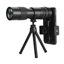 Telescópio 4K 10-300X40Mm Telefoto Monocular Super Zoom de Alta Potência À Prova de Água Visão Noturna Monoscópio Portátil para Android Iphone