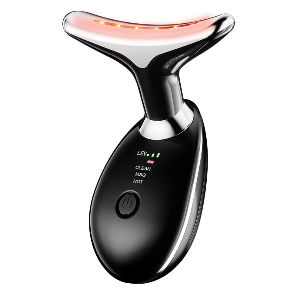 Chronus Neck Face Massager, Facial Massager Device With Thermal, Triple Action Colour Modes For Skin Rejuvenation, Face Sculpting Tool For Double Chin