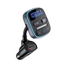 Chronus Bluetooth FM Transmitter PD 30W, Bluetooth Car Adapter with QC3.0 Fast Charger, Hi-Fi Bass Music, Wireless Radio Receiver Hands-Free