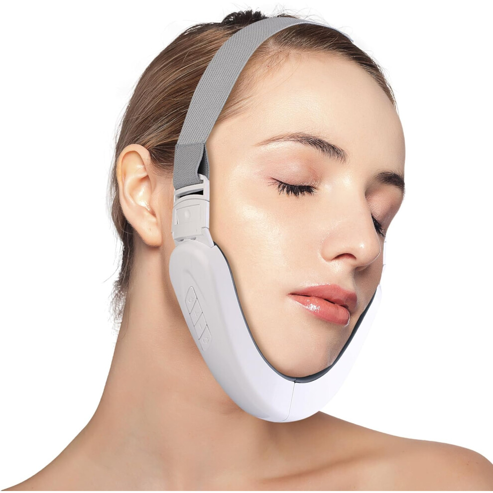 Chronus Double Chin Device Electric V-Face Machine Eliminator With 6 Modes And 12 Gear Adjustable Intensities Portable Facial Massager Double Chin