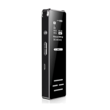 Mini Espião Ativado Por Voz Gravador de Áudio Digital Ditafone Reprodutor de Mp3 Preto