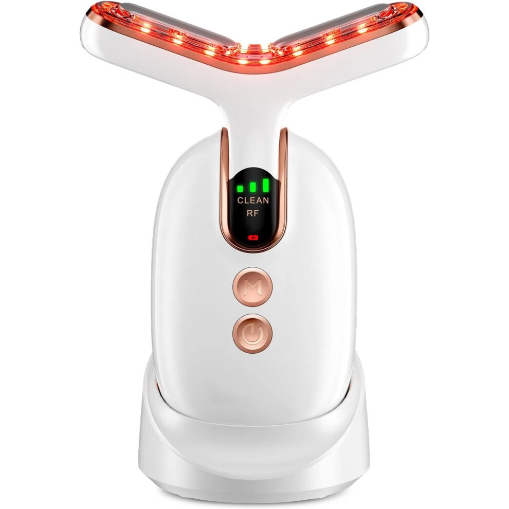 Chronus Face And Neck Beauty Device, Multifunctional Face Massager, Rechargeable Facial Massager For Home Use, With Three Modes And Three Intensity