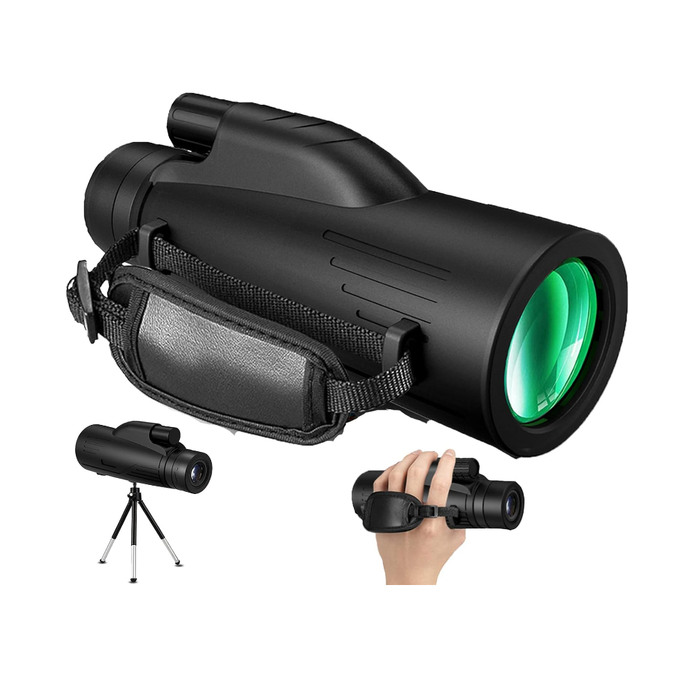 Chronus Small Monoculars For Adults High Powered, Compact Monocular For Smartphone Adapter, Handheld Telescope With Tripod For Bird Watching Camping 6976919885028