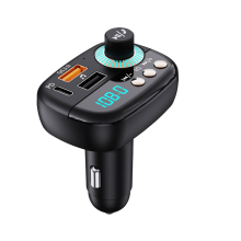 Transmetteur FM Bluetooth 5.1 pour voiture, lecteur MP3, kit mains libres pour voiture, adaptateur audio radio sans fil, charge PD