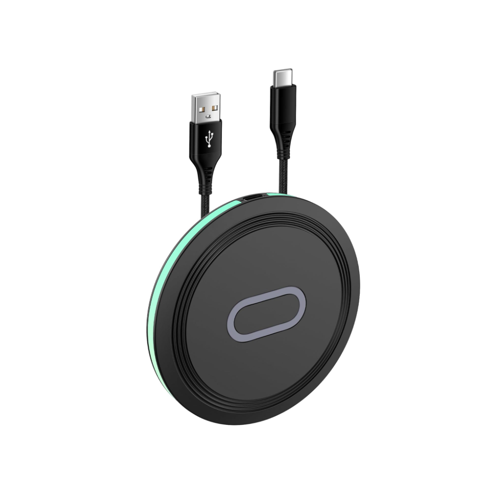 Chronus Wireless Charger, 15W Samsung Wireless Charging Pad Fast Charging For Galaxy S24 S23 Ultra, Android Wireless Cargador Station(Black) Black 6976919882539
