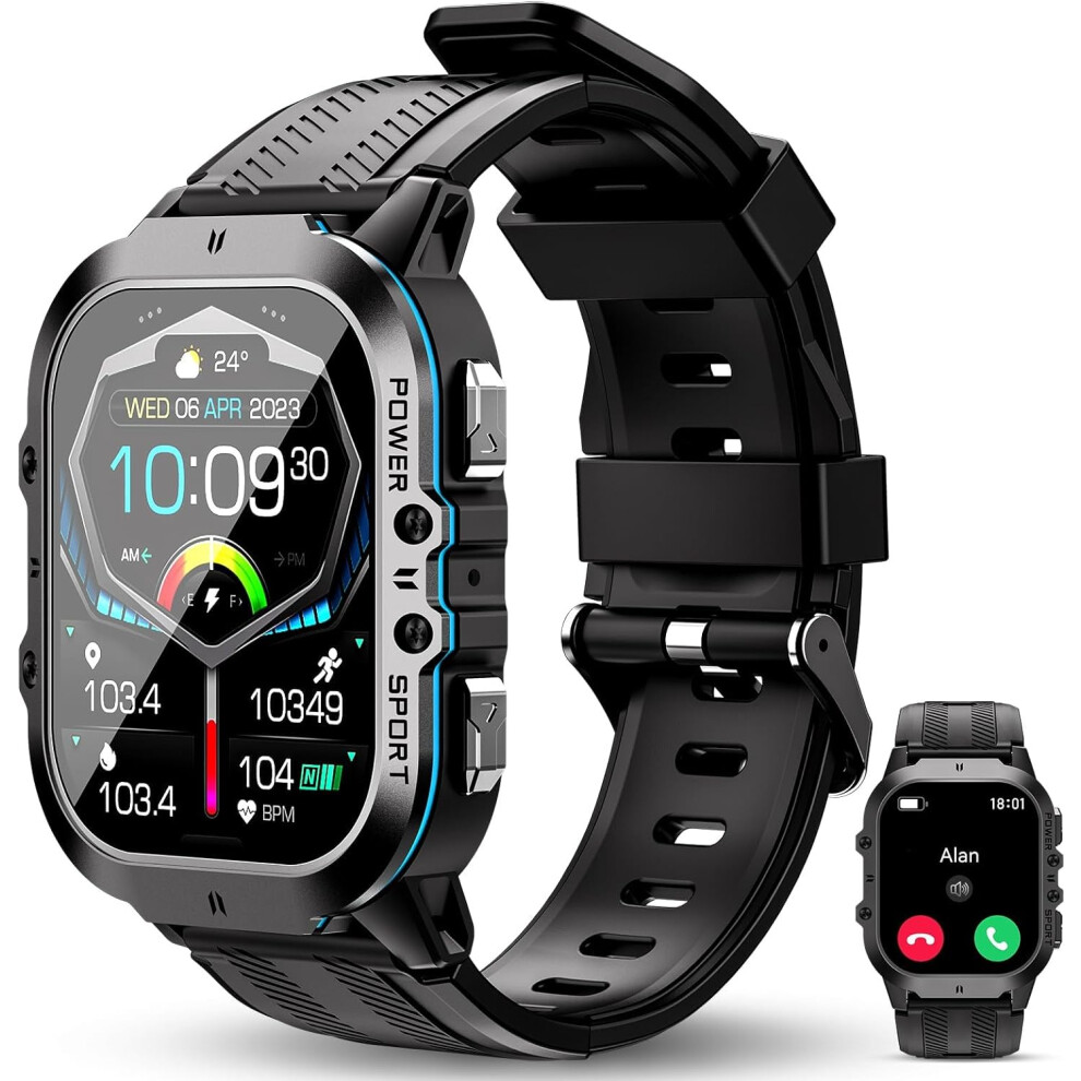 Chronus Smartwatch 1.96 Inch Amoled Outdoor Sports 5Atm Waterproof Sports Watch, 100+ Sports Modes, Sleep Monitoring, Blood Oxygen And Heart Rate, 6976919878716