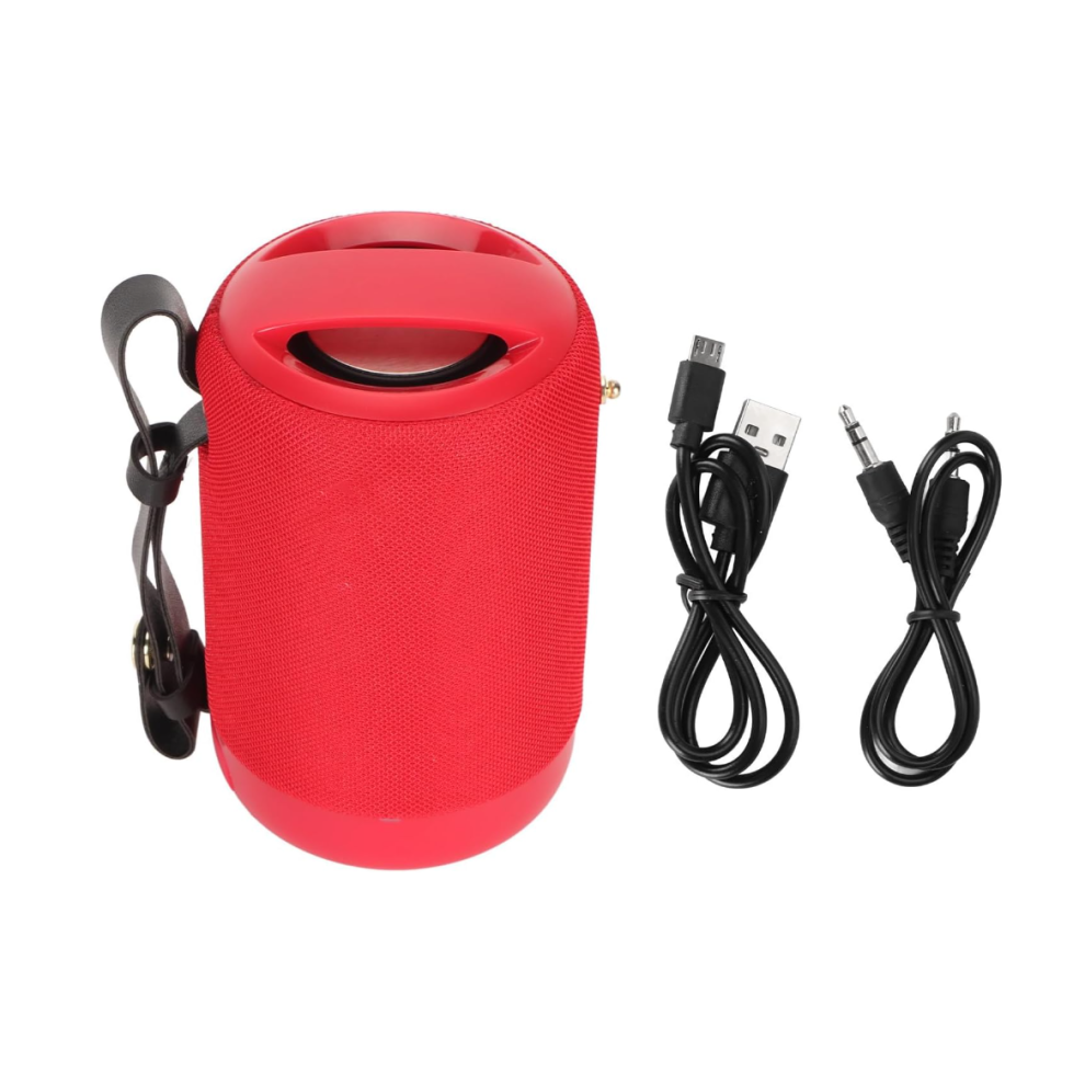Chronus Portable Waterproof Bluetooth Speaker With Stereo Sound For Outdoor(Red) Red 6976919879799