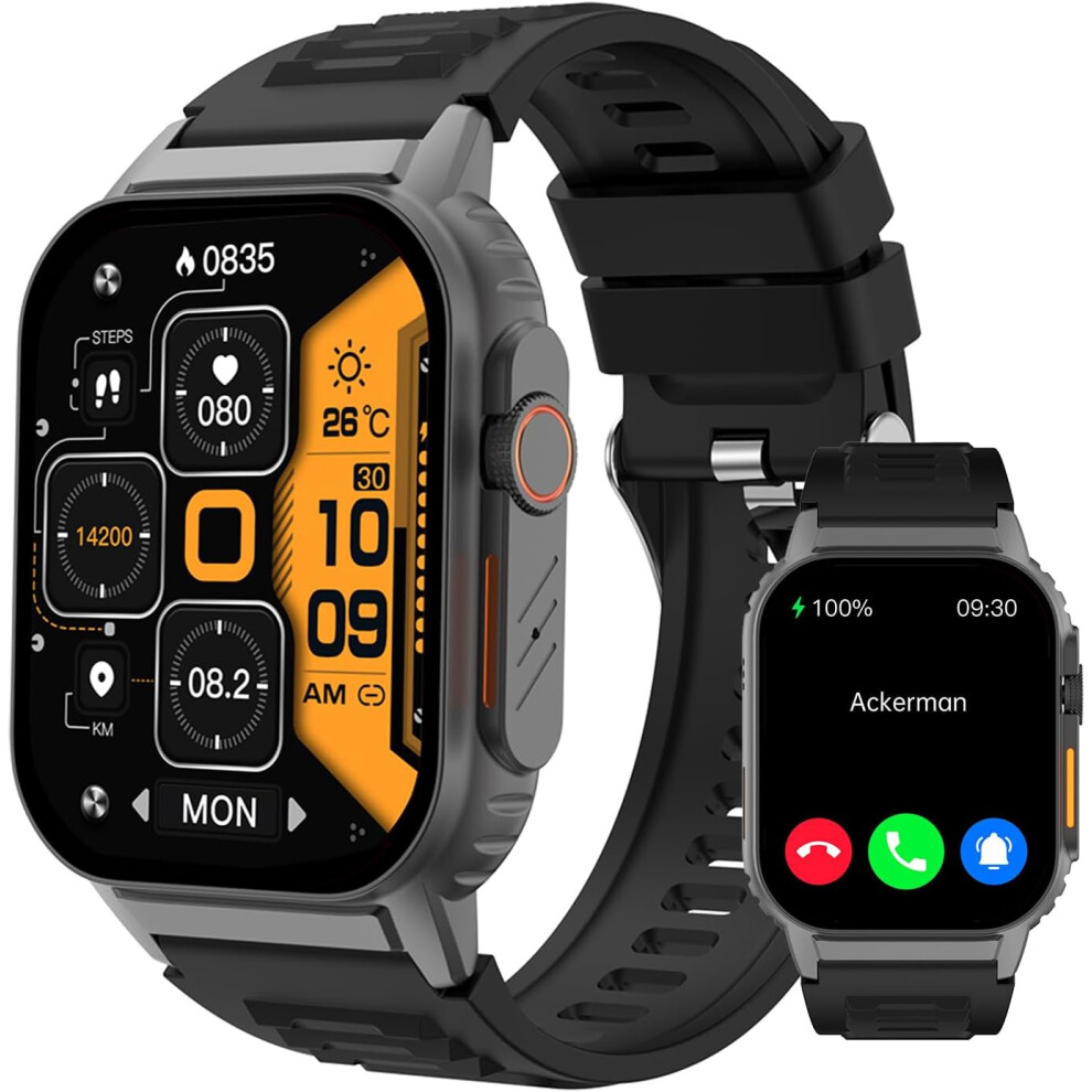 Chronus Smart Watch(Answer/Make Call), 2.01' Smartwatch For Men Women, Ip67 Waterproof, 100+ Sport Modes Fitness Tracker, Heart Rate Sleep Monitor, Ai 6976919878686