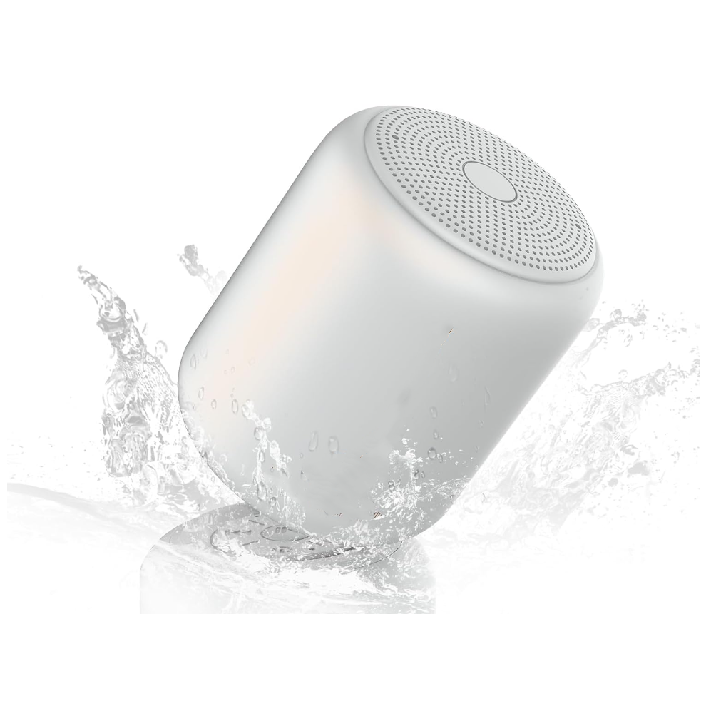Chronus Bluetooth Portable Speaker - Ipx7 Waterproof Speaker,Bluetooth Wireless,15-Hour Playtime, 5W Stereo,Deep Bass,Hands-Free For Calling(White) White 6976919879683