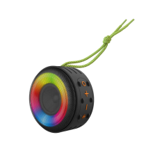 Chronus Portable Bluetooth Speaker IP65 Waterproof Shower TWS Round 360 Stereo with RGB Multipul Colors Rhythm Lights, indoor music Camping,