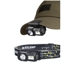 Rechargeable LED Bright Headlamp: 2-Pack Waterproof Head Light for Camping Night Hiking Trail Running Hunting Fishing(Black)