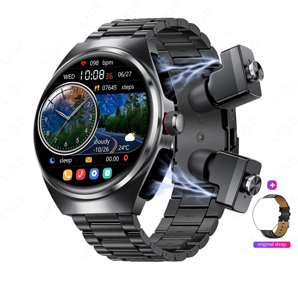 Chronus Smart Watch With Earbuds: 1.53" Hd, Calls, Fitness Tracker