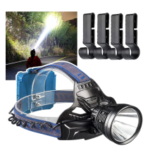 Rechargeable Waterproof LED Headlamp, 4 Modes, USB Rechargeable, IPX4 Waterproof, Suitable for Outdoor Activities(Black)