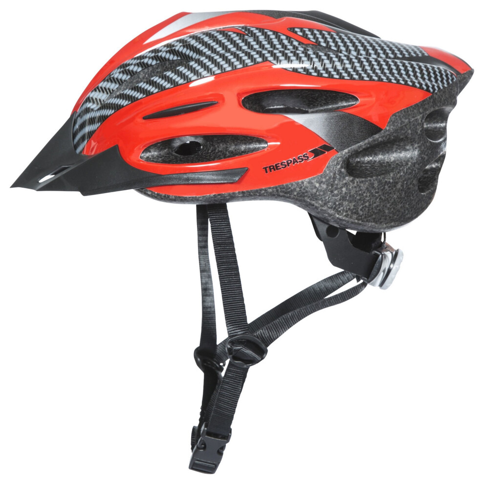 (S/M, Red) Trespass Adults Unisex Crankster Cycling Helmet