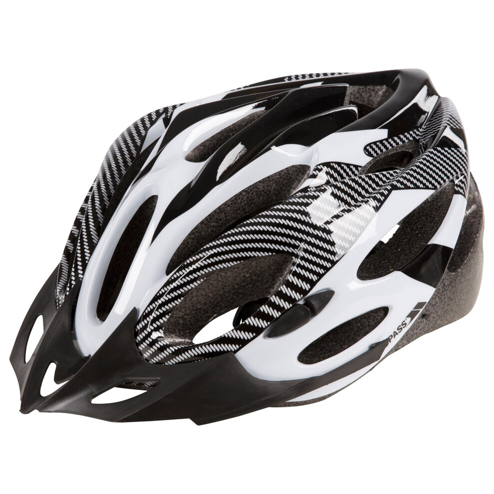 (S/M, White X) Trespass Adults Unisex Crankster Cycling Helmet