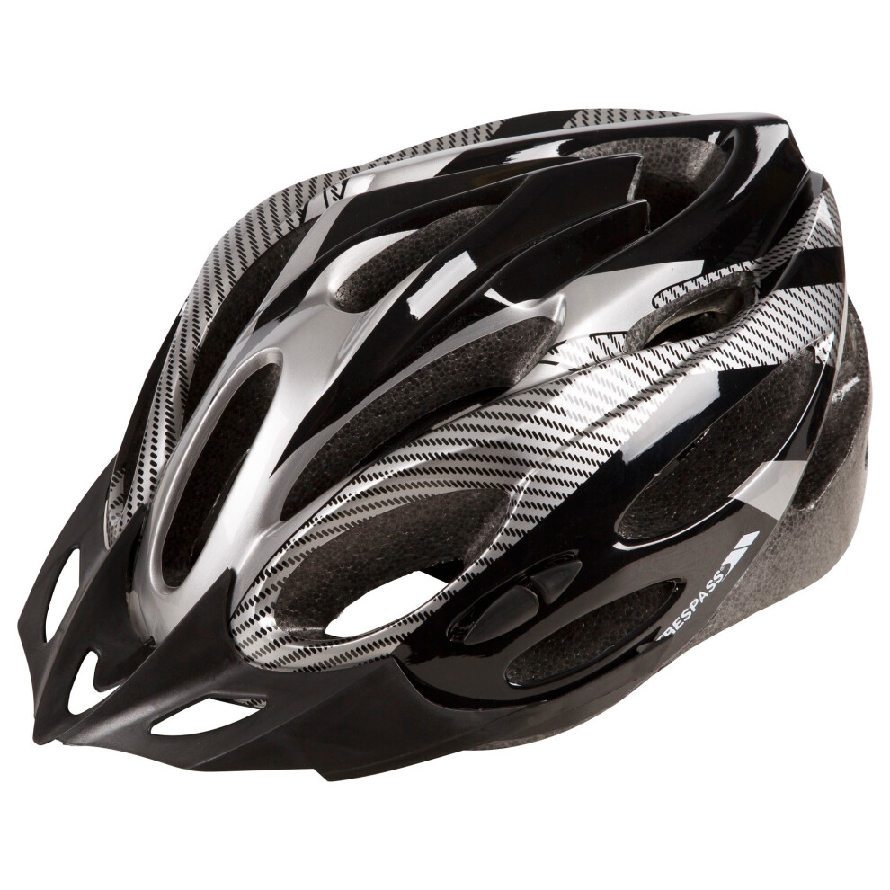 (L/XL, Black X) Trespass Adults Unisex Crankster Cycling Helmet