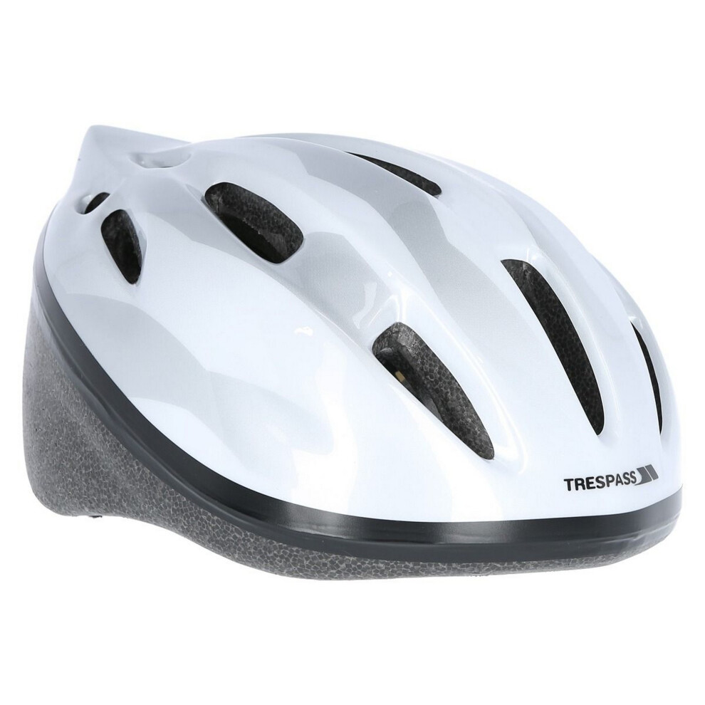 (48/52cm, White) Trespass Childrens/Kids Cranky Cycling Safety Helmet-image-OPC-PF2KPRQ-NEW