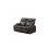 Cinema Grey Electric 2+1+1 Leather Recliner Sofa With Two Cup Holders 2