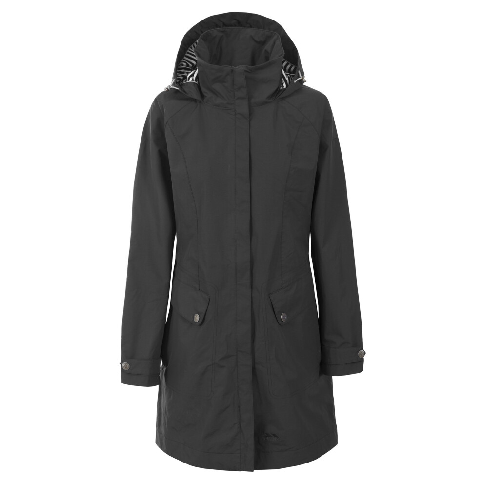(L, Black) Trespass Womens/Ladies Rainy Day Waterproof Jacket